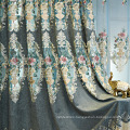 Amazon select supplier luxury window curtains bedroom european style embroidered Polyester window curtain